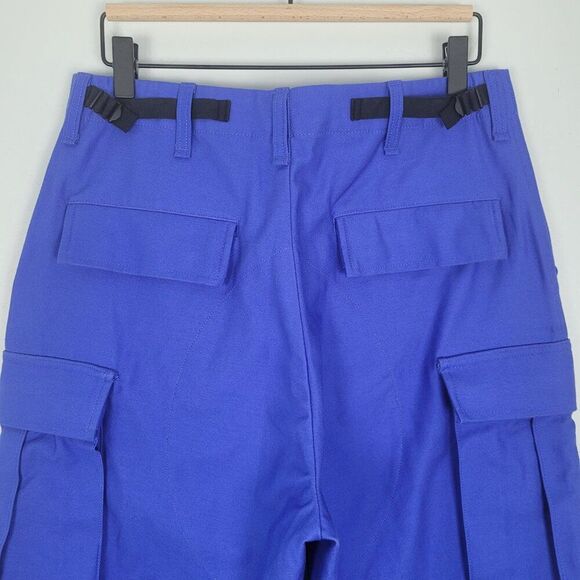 Rag & Bone Sands Cotton Twill Cargo Pants High Waist Bright Blue Size 8 NWT - Picture 6 of 13
